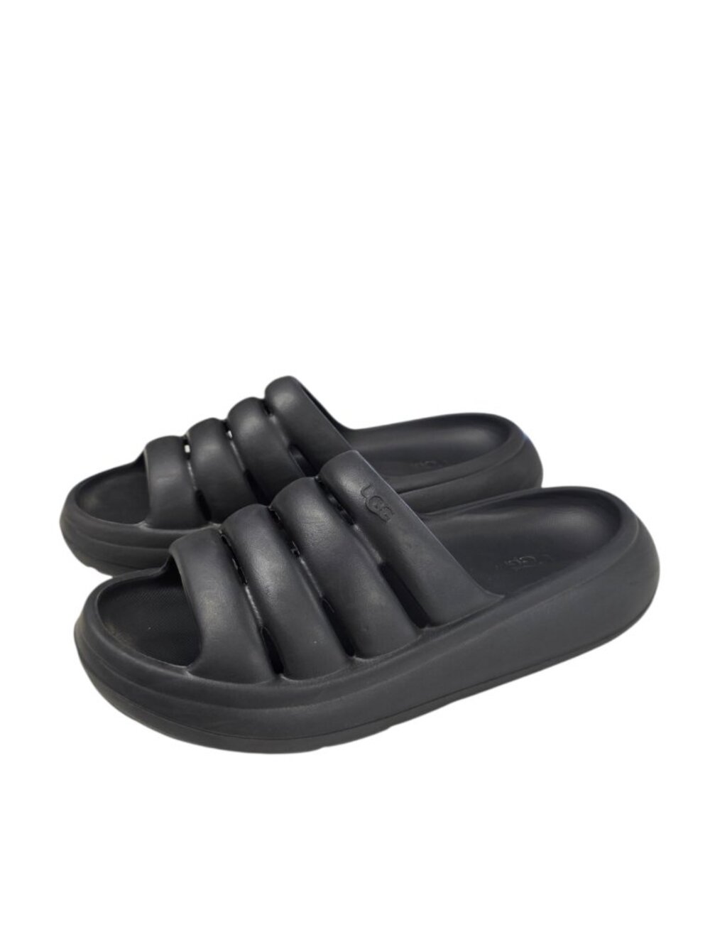 UGG Sport Yeah Slip On Slides, Black, Rubber, Sandals, Size 6